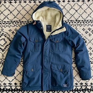 Abercrombie & Fitch Trekking Hooded Sherpa Lined Parka Winter Coat (Mens M)